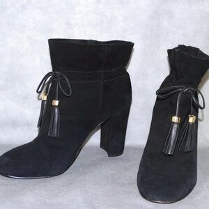 Louise et Cie Black Ankle Boots with Tassels